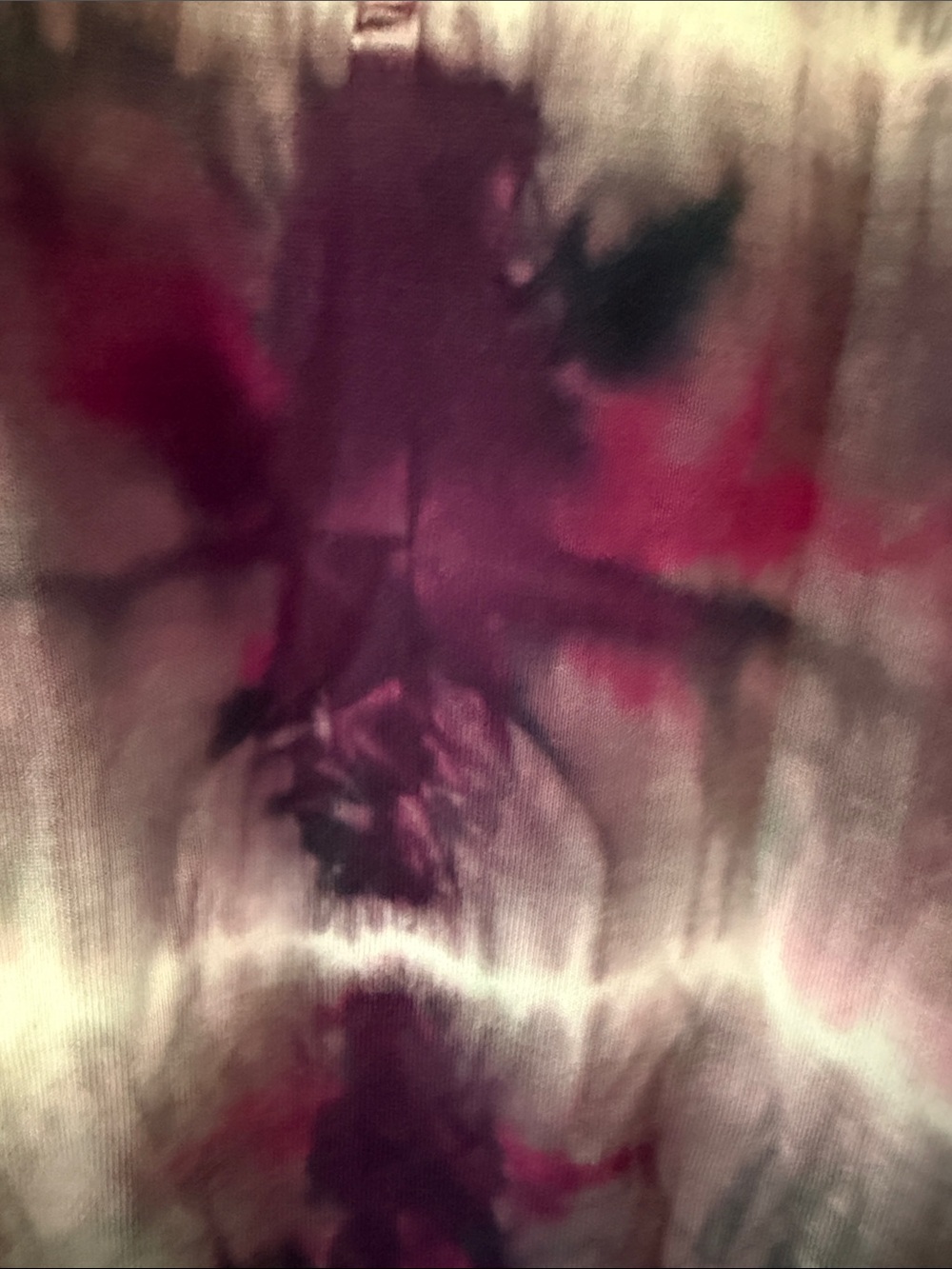 Bohemian Tie-Dye Maxi Skirt in Plum and Black - Picture 6 of 7